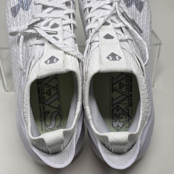 Under Armour Blur 2 MC VVS Football Cleats Mens Size 8 White Metallic Silver New - Picture 9 of 9